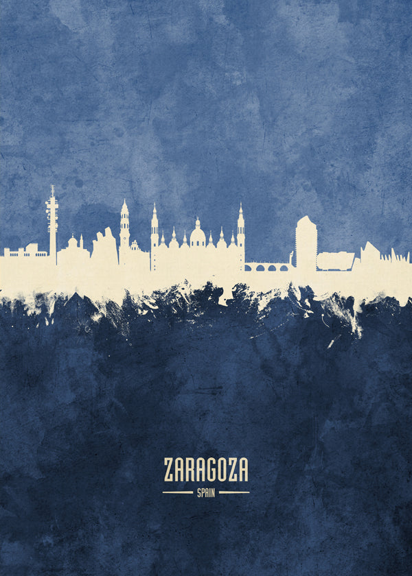 Zaragoza Skyline Azul