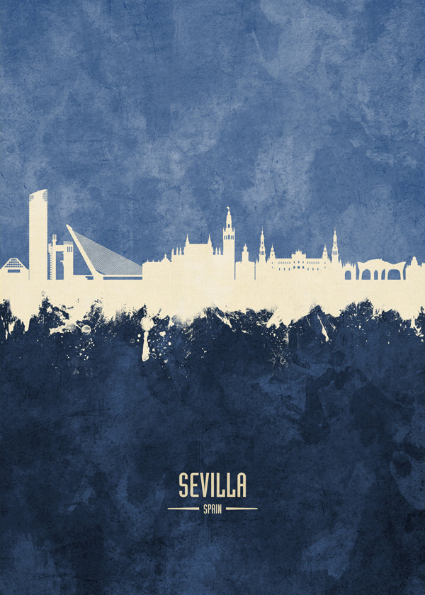 Sevilla Skyline Azul