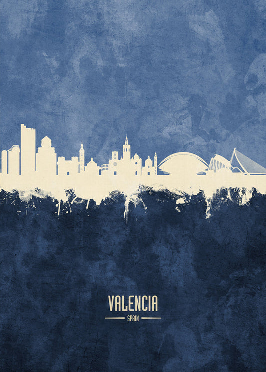 Valencia Skyline Azul