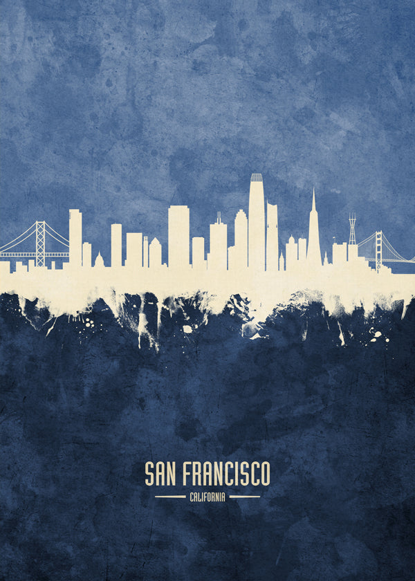 San Francisco Skyline Azul