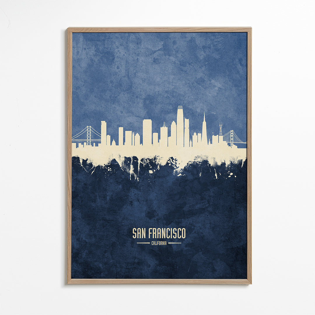 San Francisco Skyline Azul