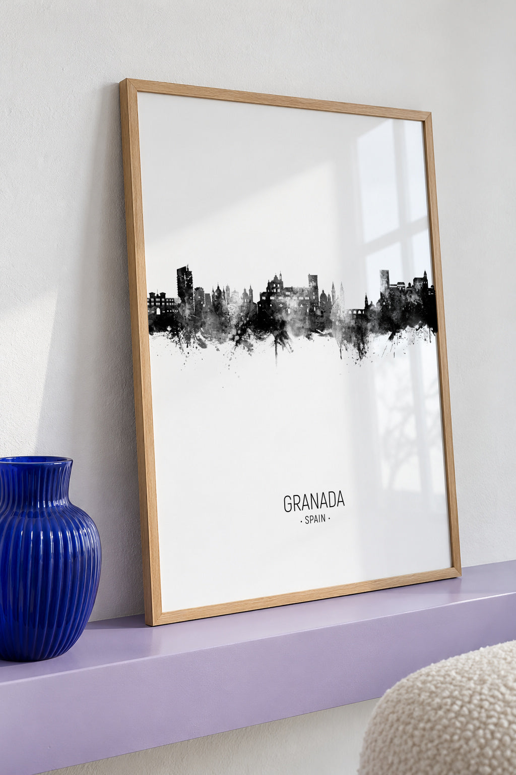 Granada Skyline - Framed poster detail