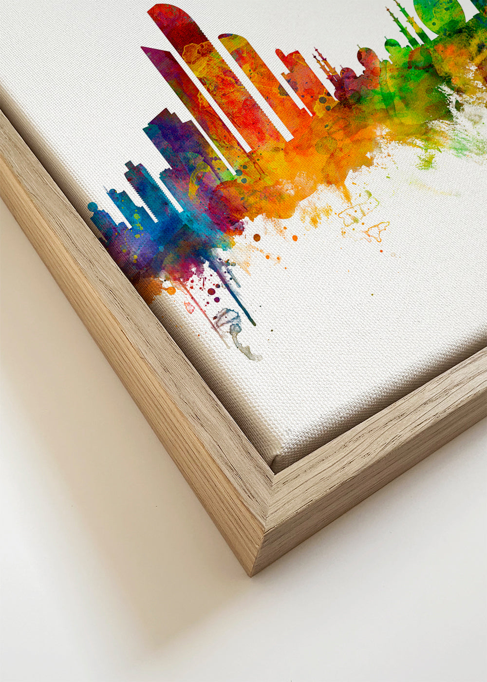 Abu Dhabi Skyline multicolor