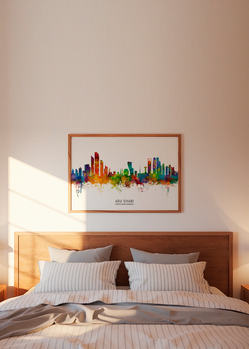 Abu Dhabi Skyline multicolor