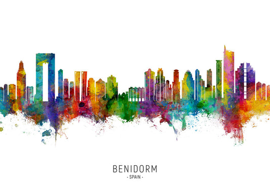 Benidorm Skyline multicolor