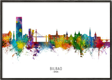 Bilbao Skyline multicolor