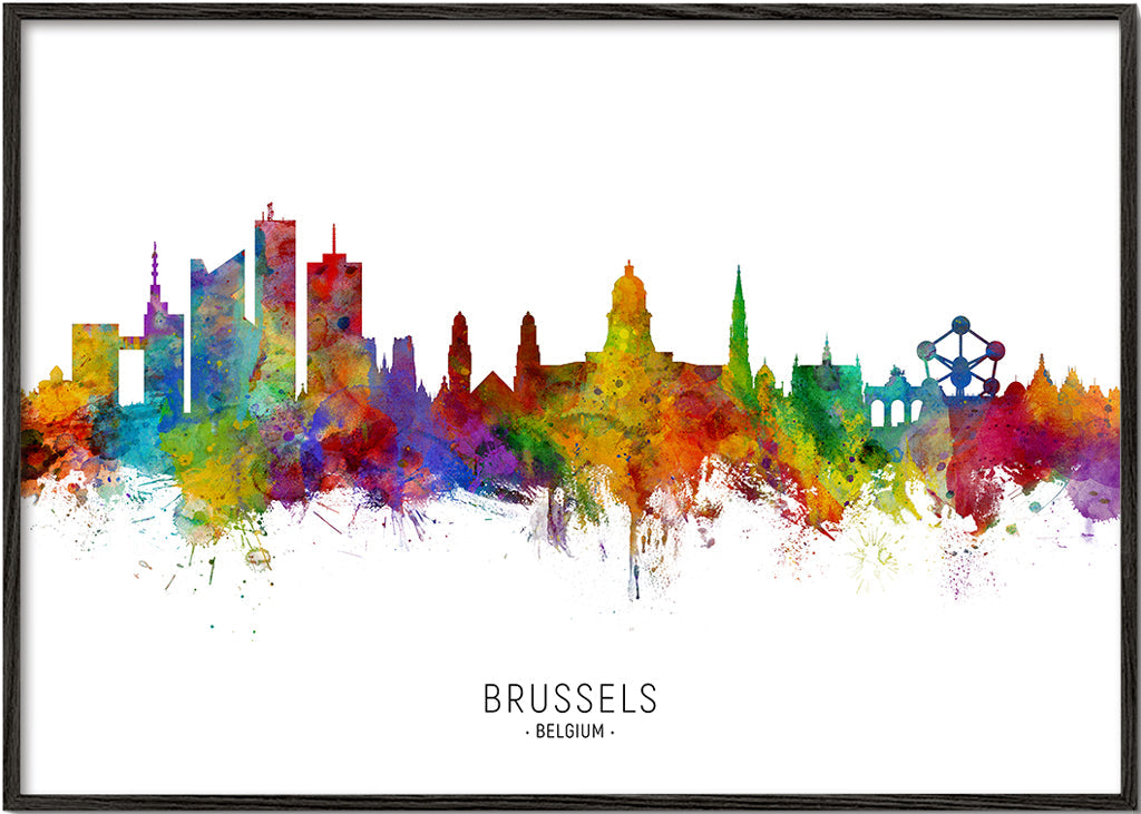 Brussels Skyline multicolor