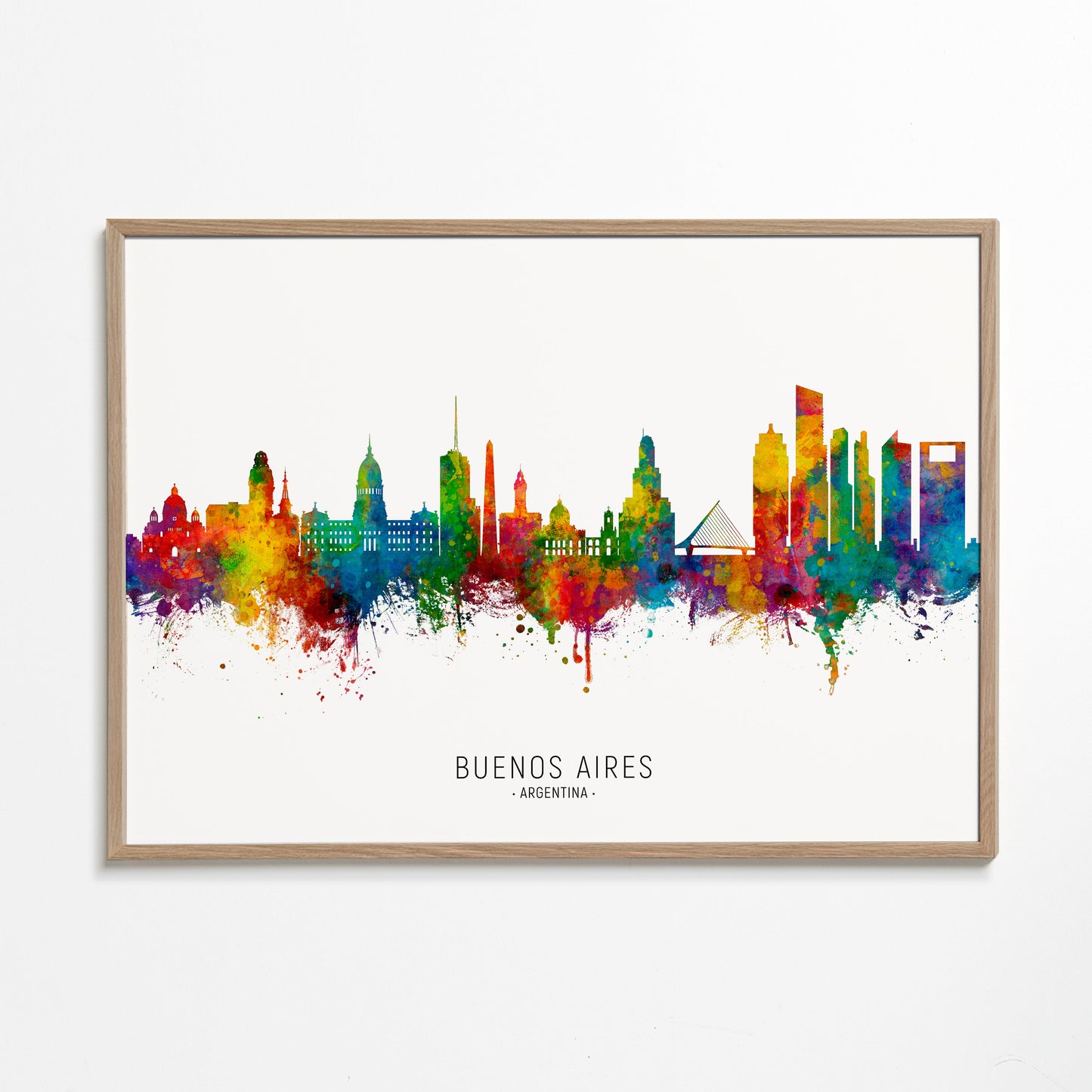 Buenos Aires Skyline multicolor