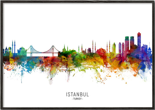 Istanbul Skyline multicolor