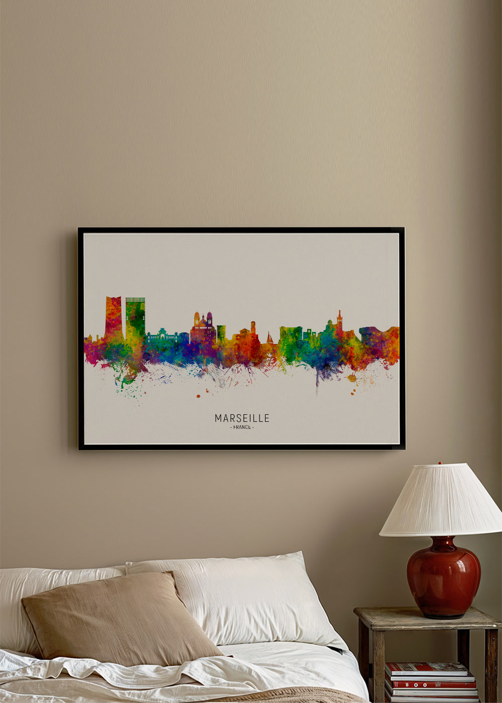 Marseille Skyline multicolor