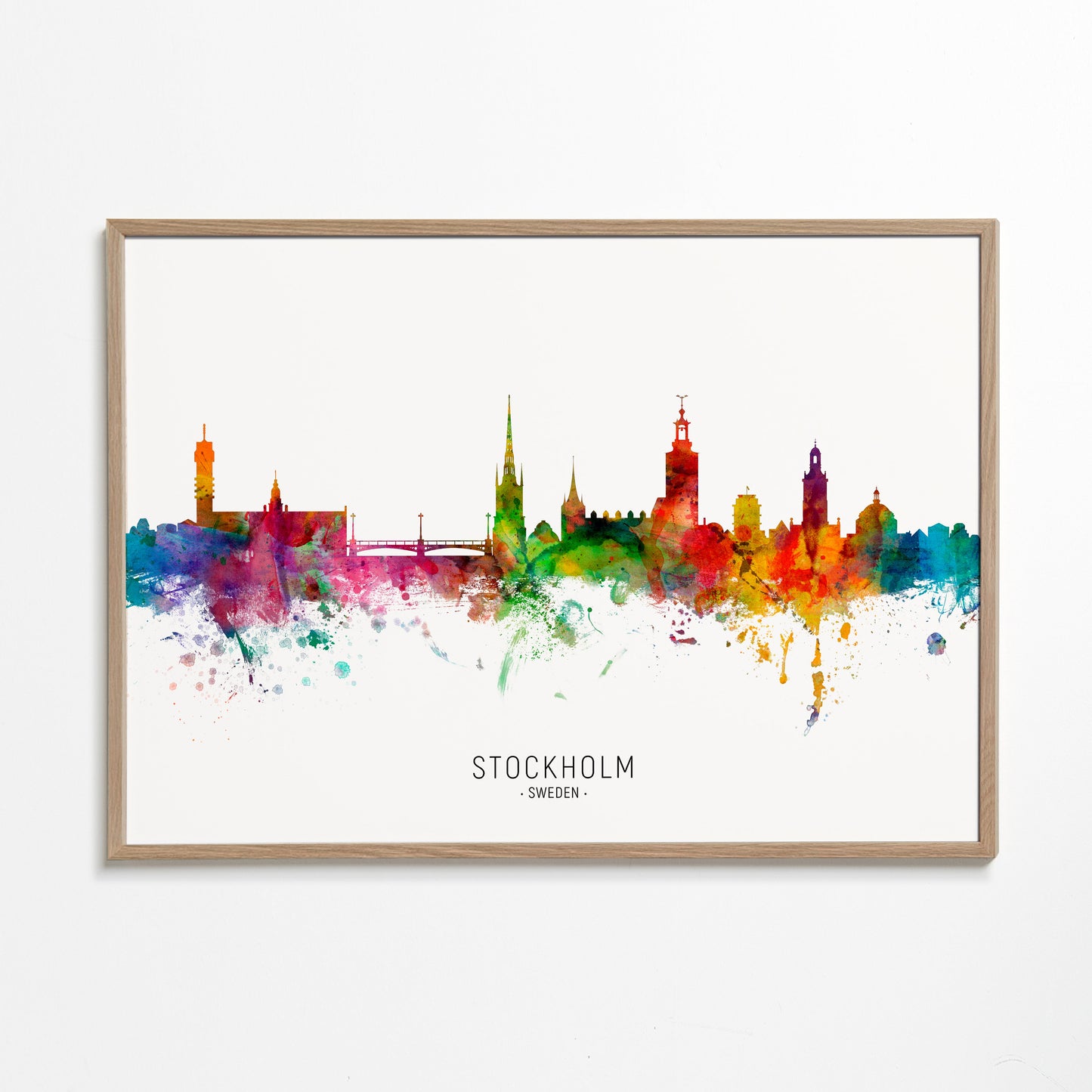 Stockholm Skyline multicolor