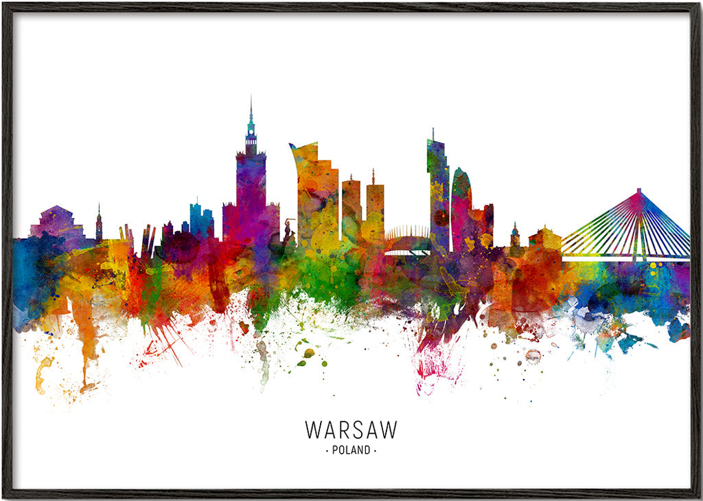 Warsaw Skyline multicolor