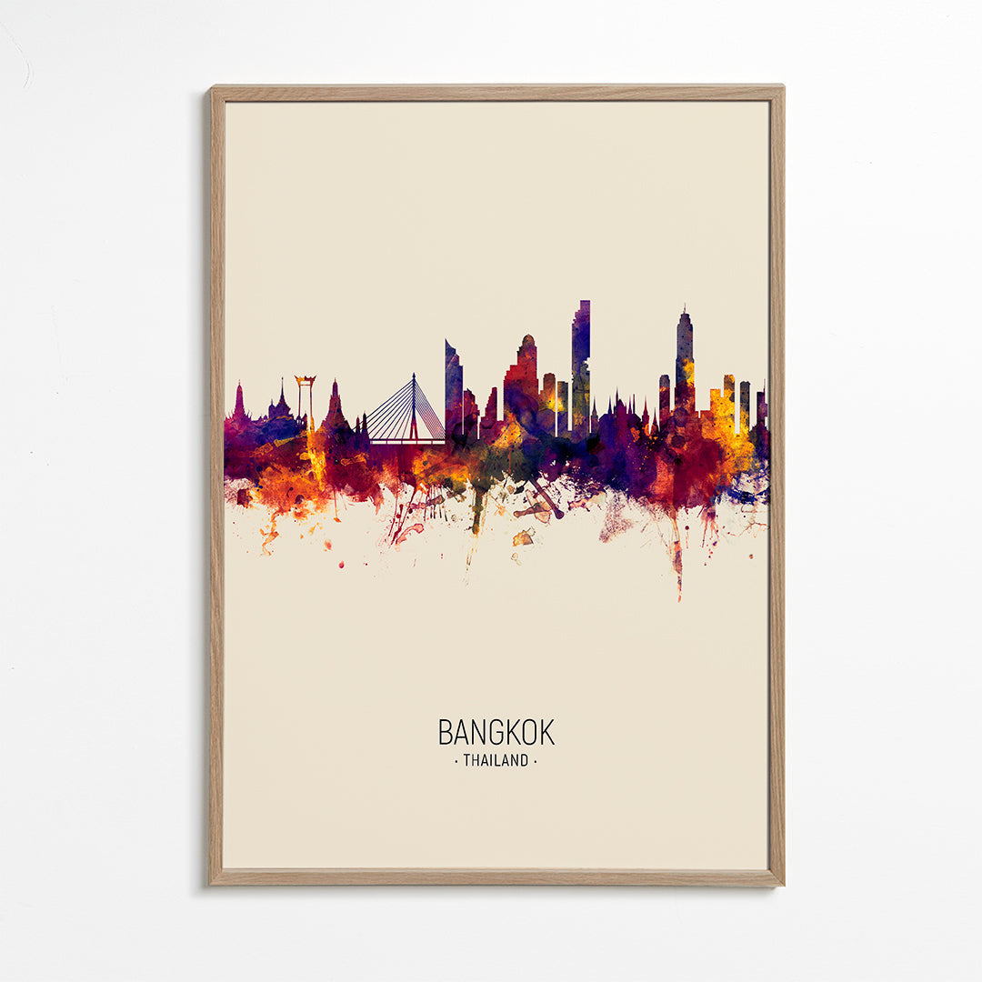 Bangkok Skyline beige