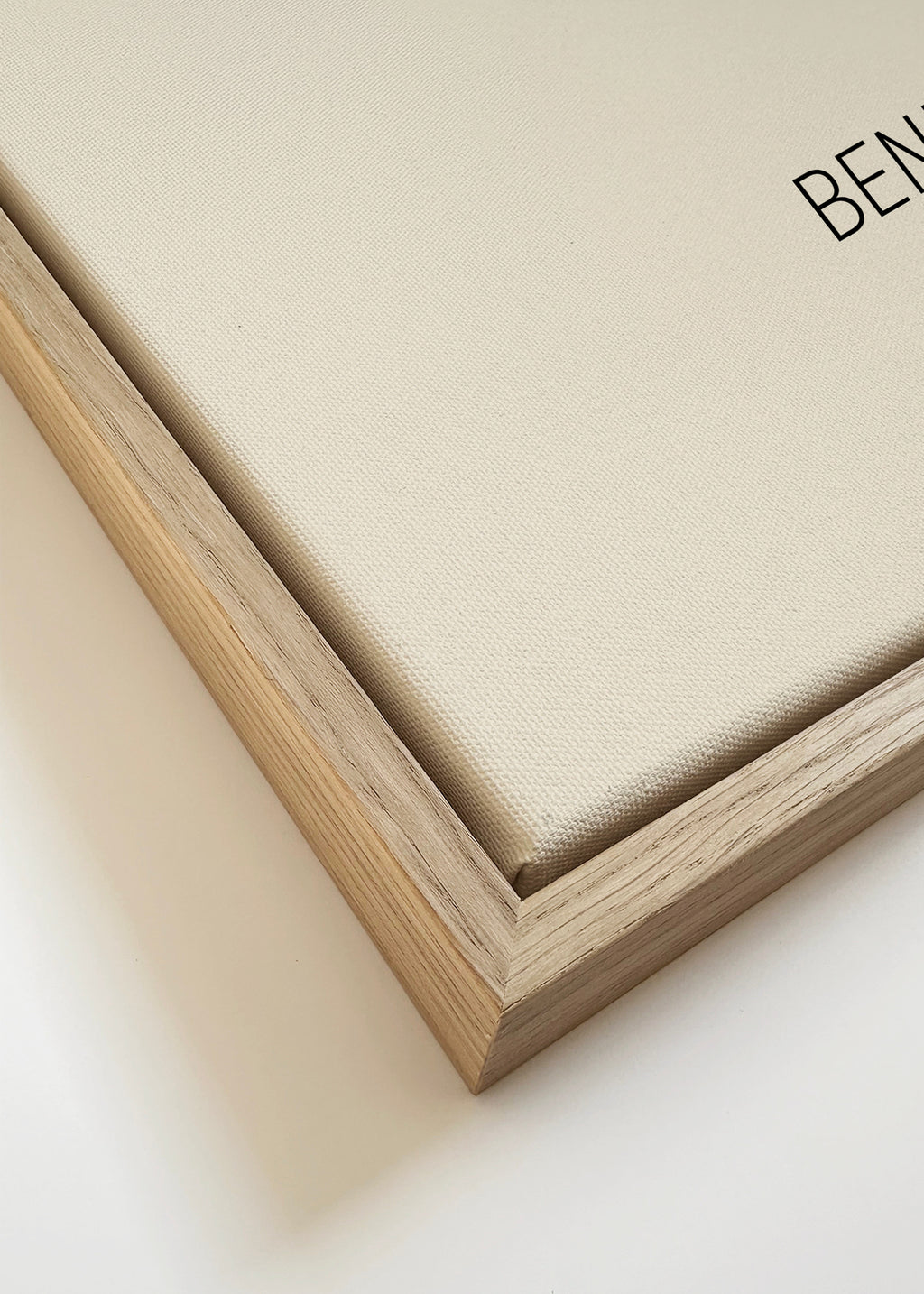 Benidorm Skyline beige - Framed canvas detail