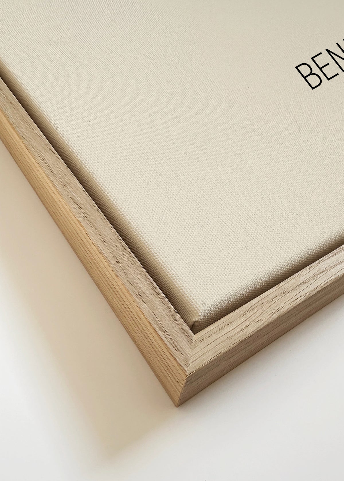 Benidorm Skyline beige - Framed canvas detail
