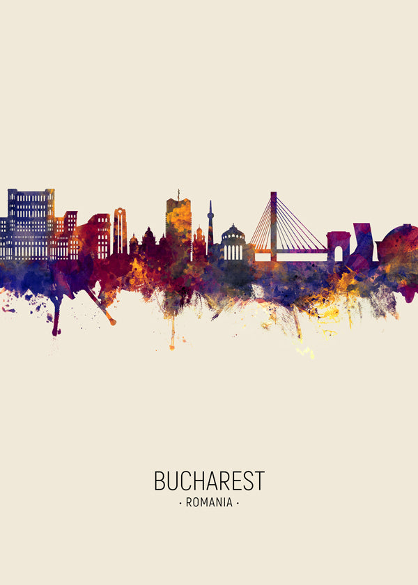 Bucharest Skyline beige