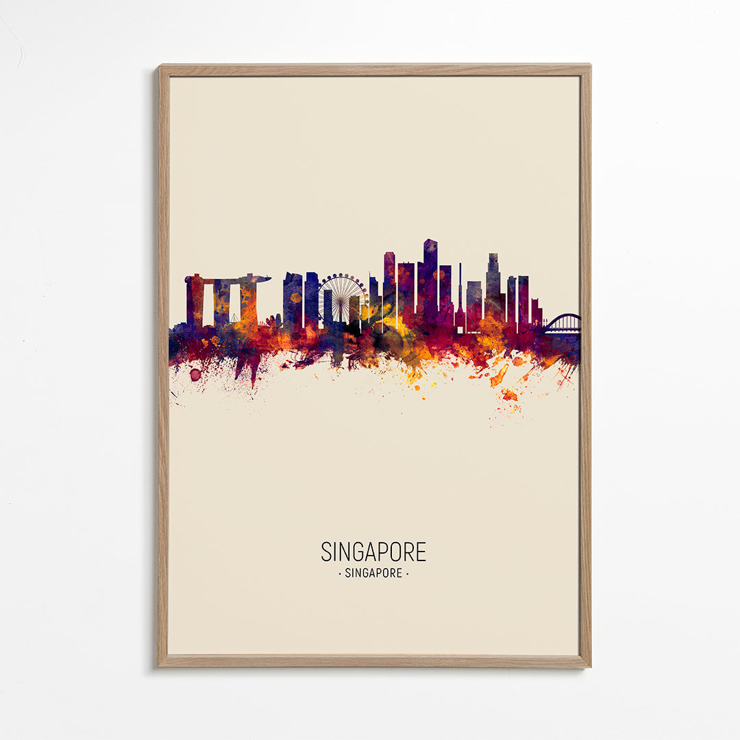 Singapore Skyline beige