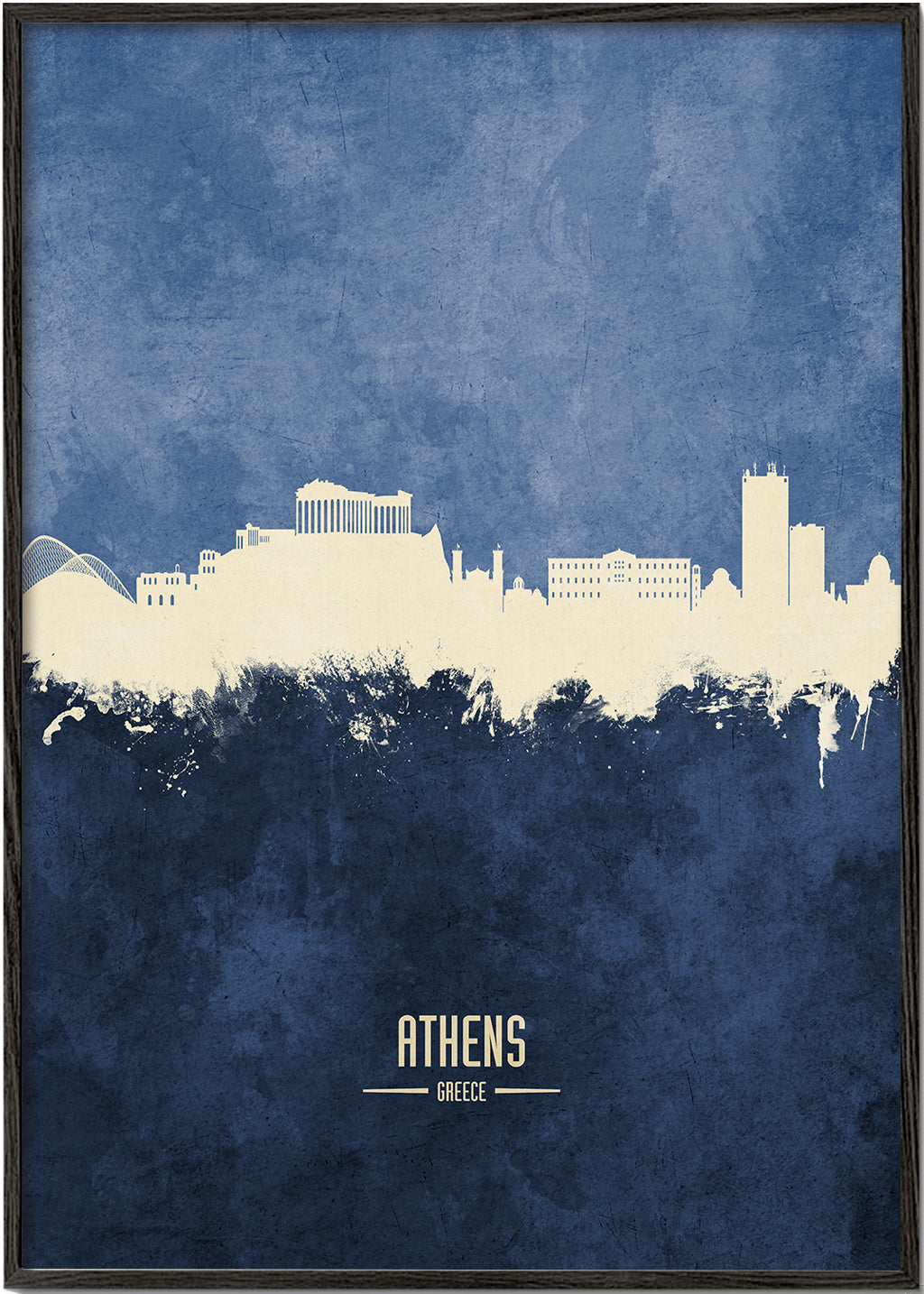Athens Skyline azul