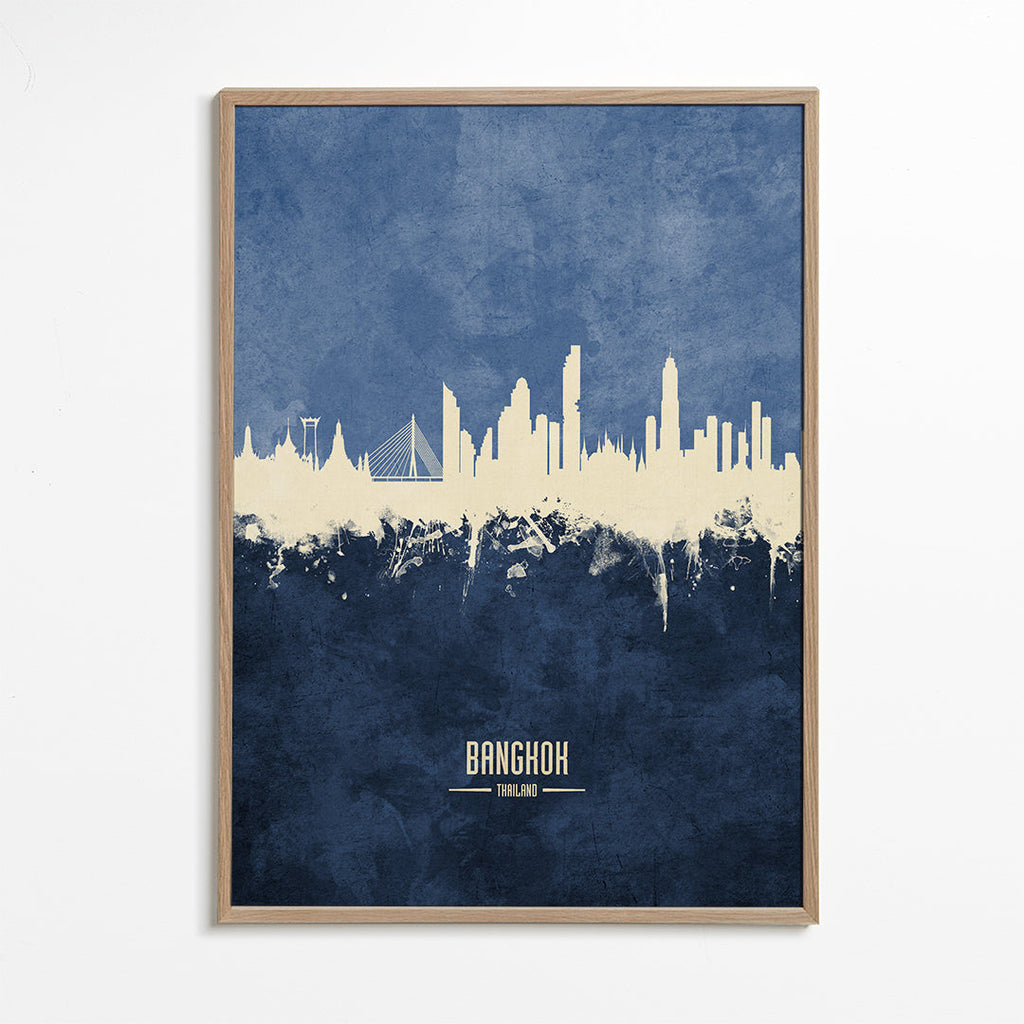 Bangkok Skyline azul