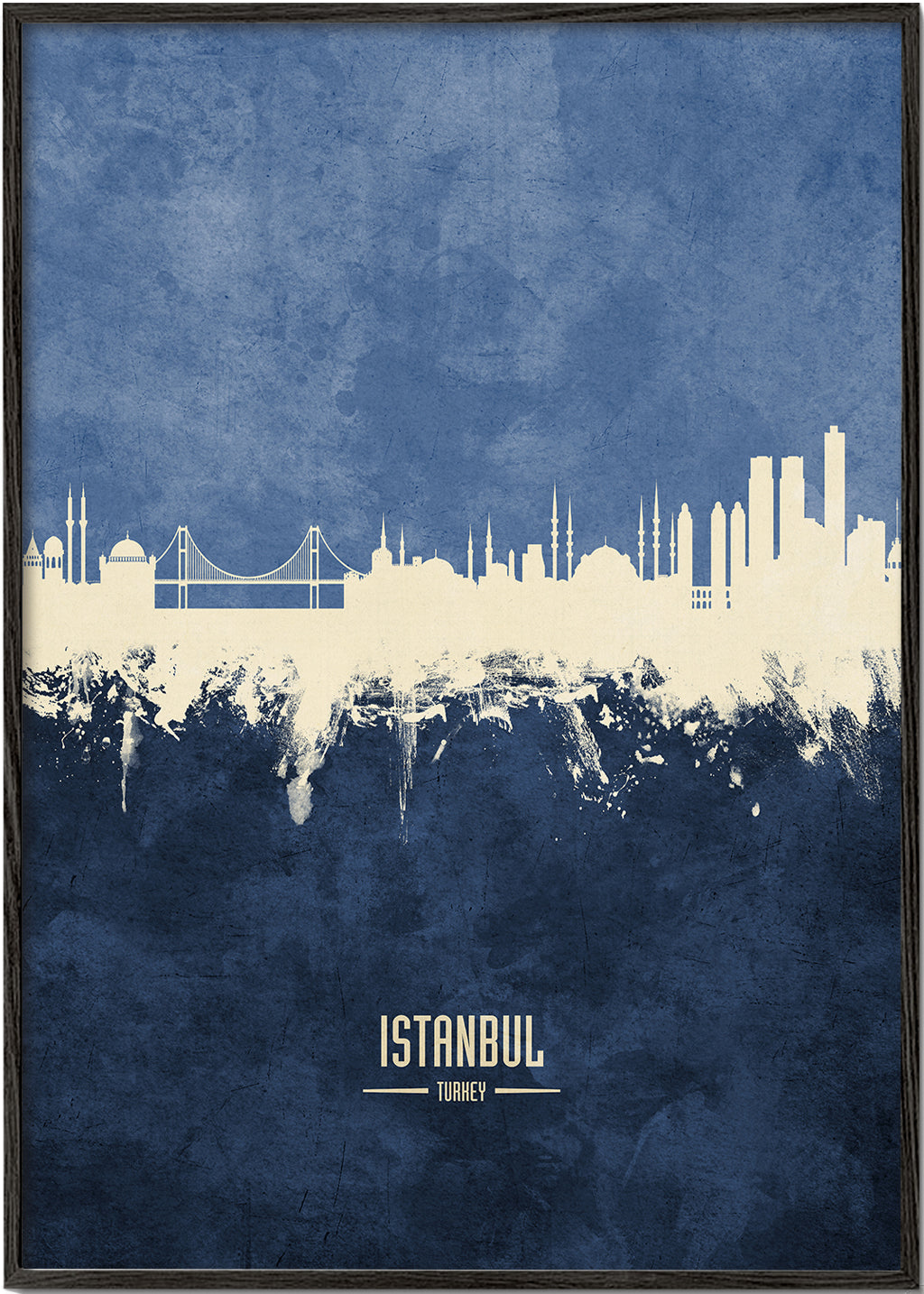 Istanbul Skyline azul