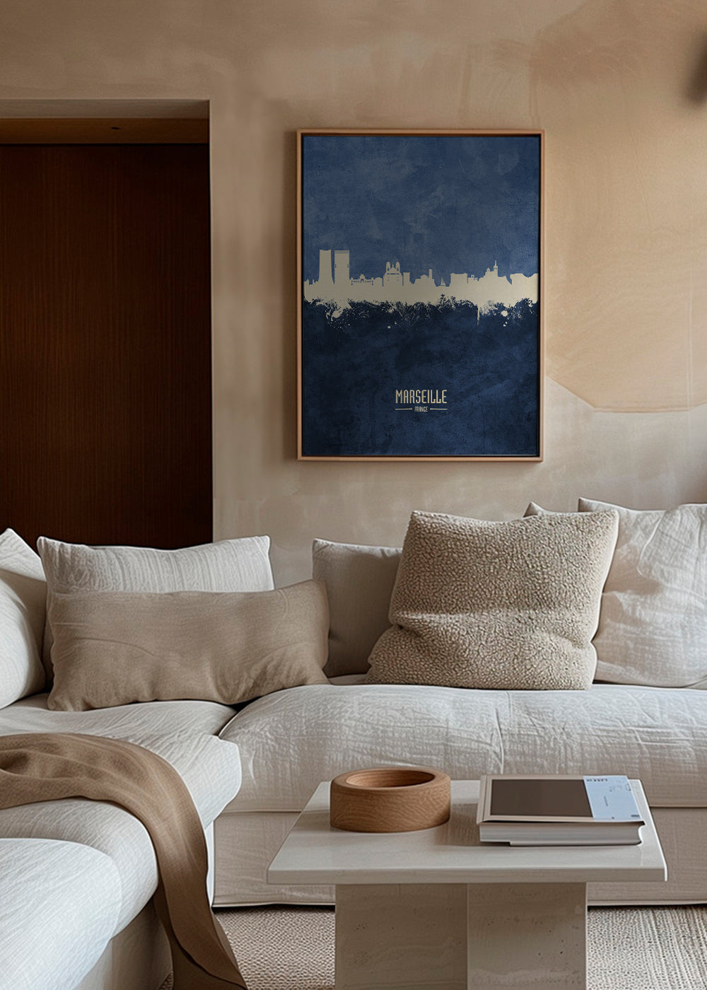 Marseille Skyline azul