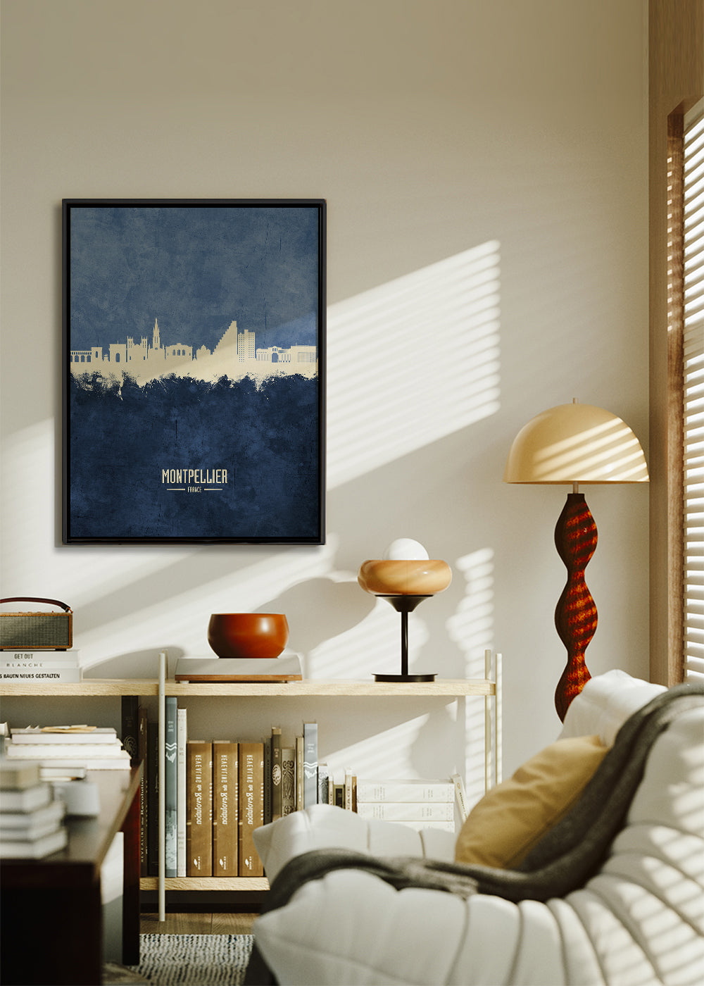 Montpellier Skyline azul