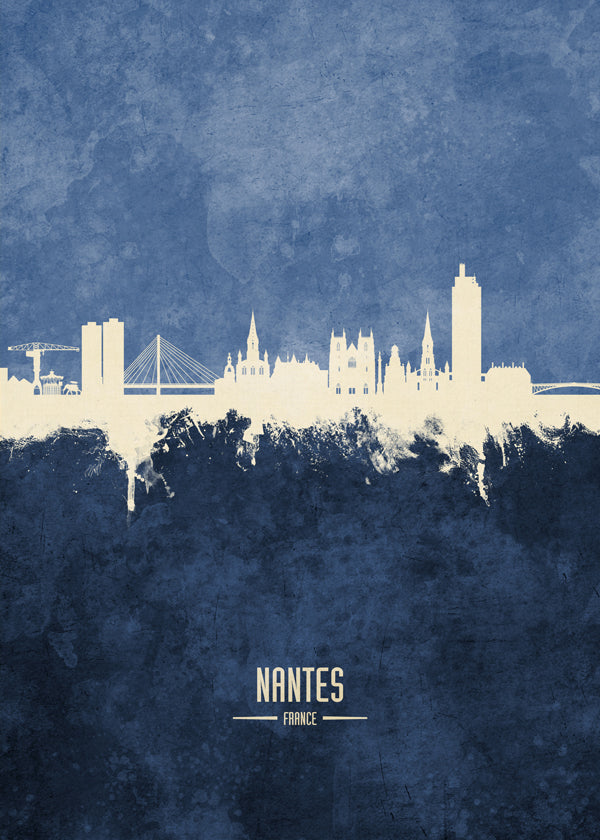 Nantes Skyline azul