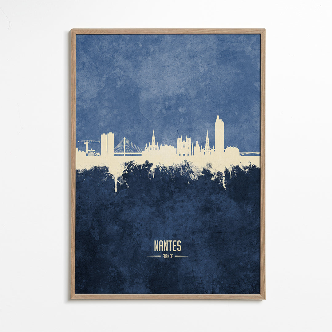 Nantes Skyline azul