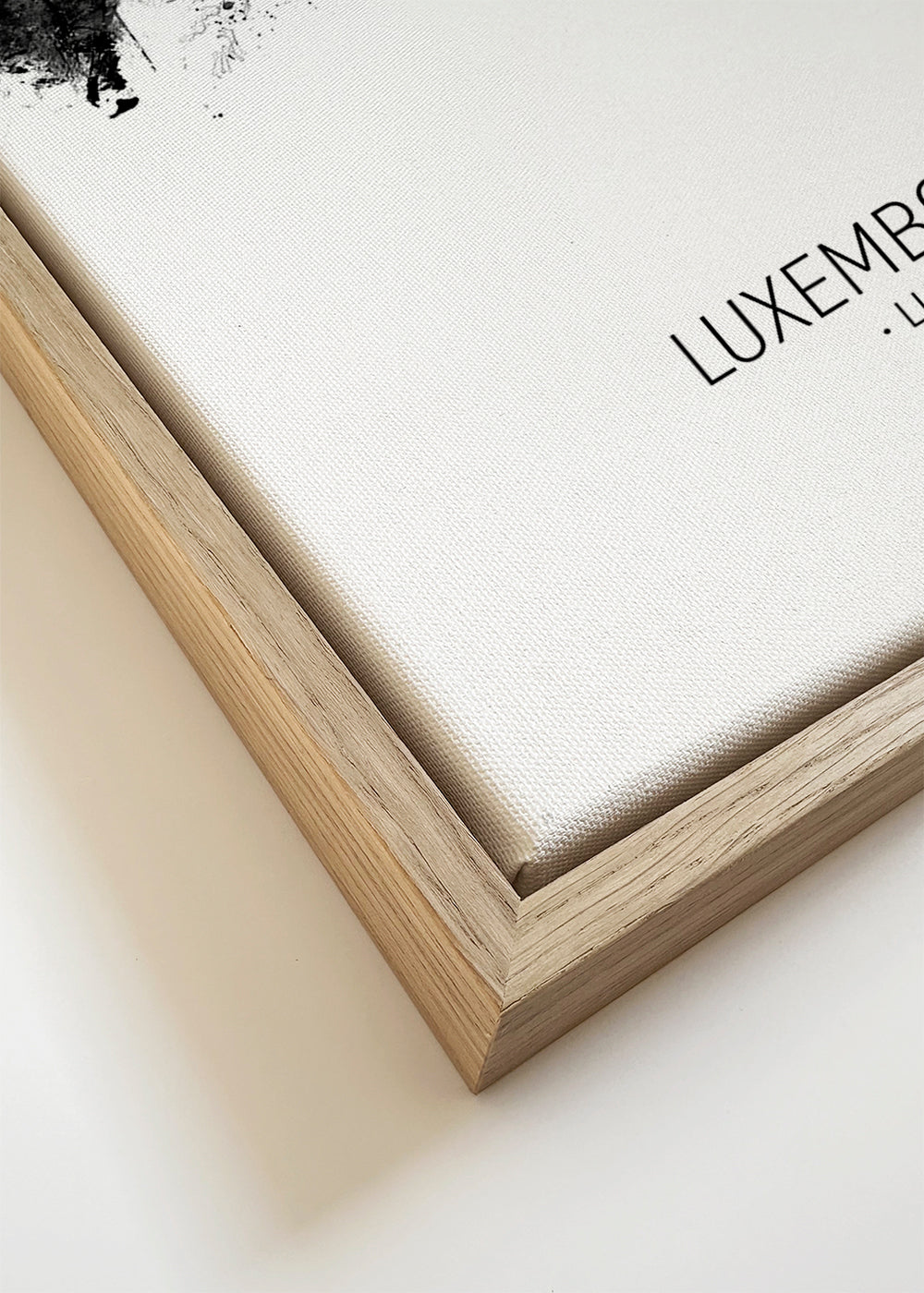 Luxembourg City Skyline blanco y negro