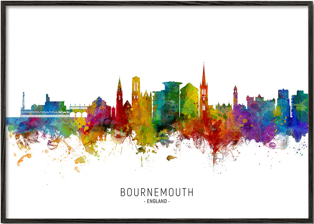 Bournemouth Skyline multicolor