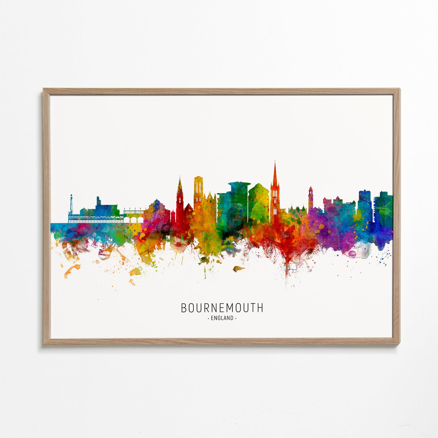 Bournemouth Skyline multicolor