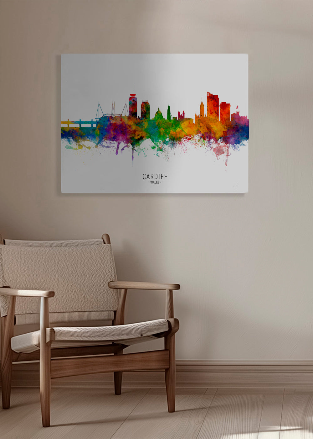 Cardiff Skyline multicolor