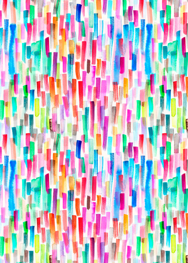 Colorful Brushstrokes Multicolored