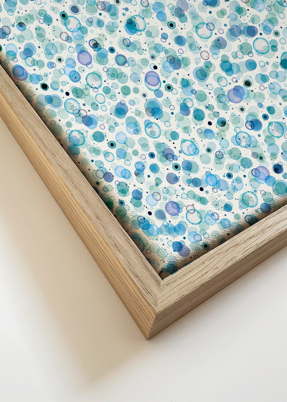 Cosmic Bubbles Blue Cuadrado