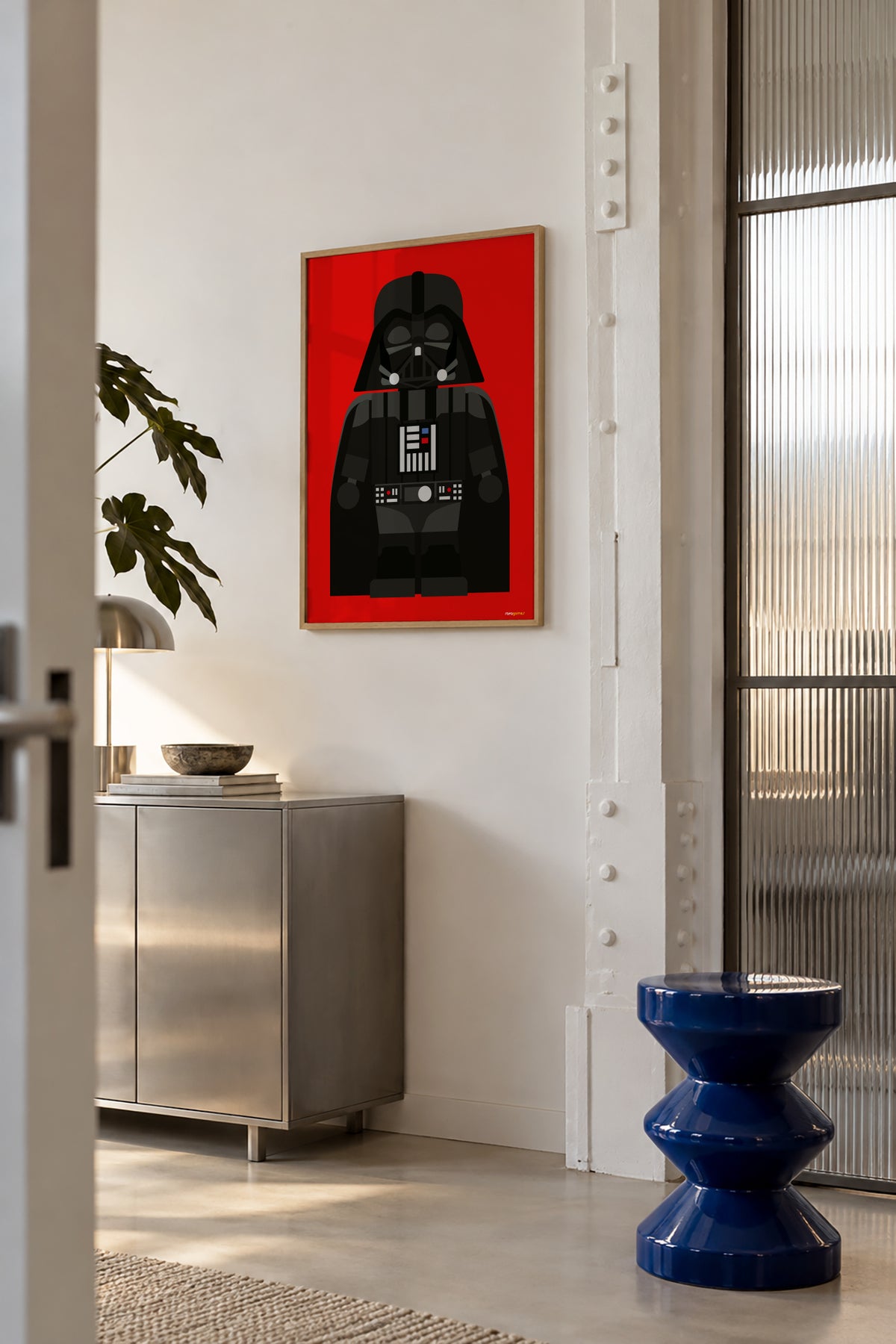 Toy Darth Vader - Framed poster in an interior
