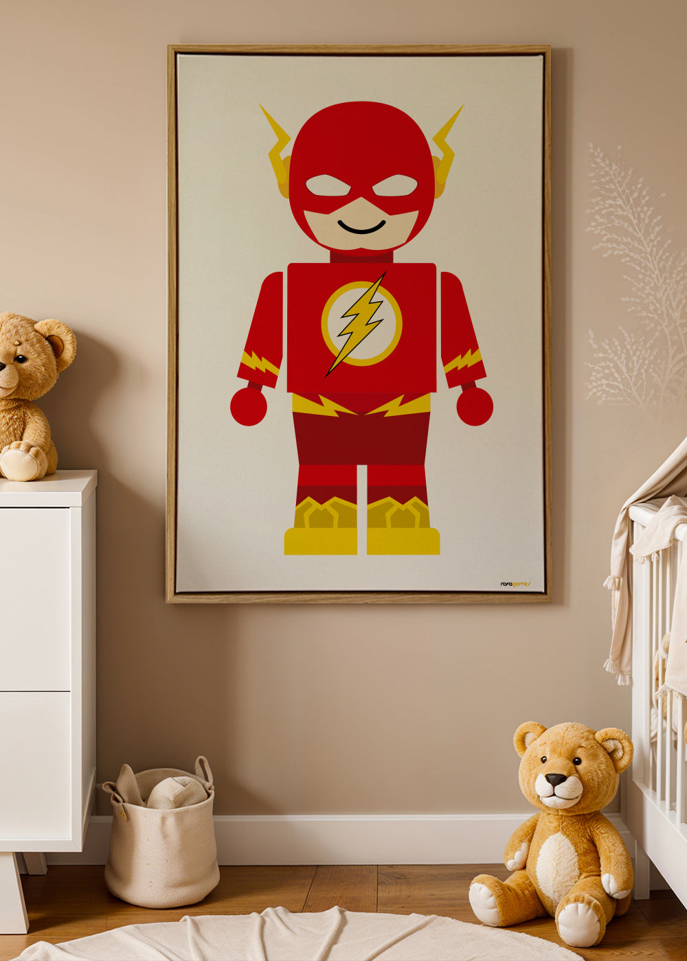 Toy Flash - Framed canvas in an interior