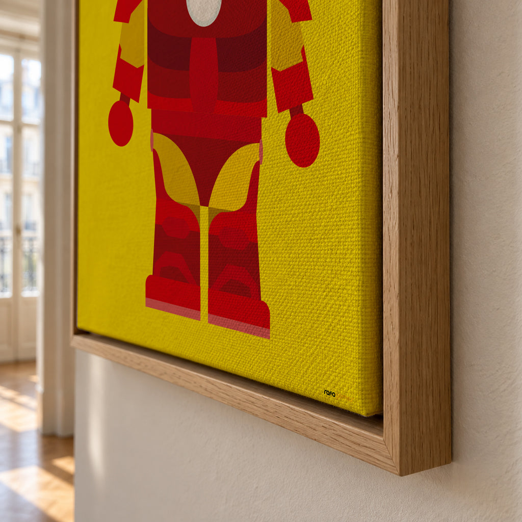 Toy Ironman - Framed canvas detail
