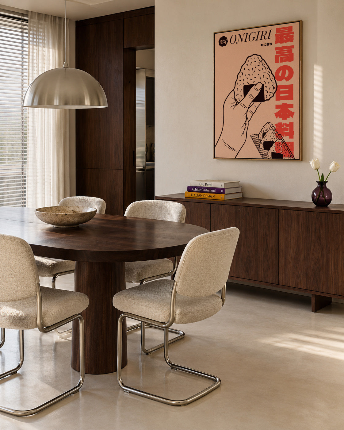 Onigiri - Framed canvas in an interior