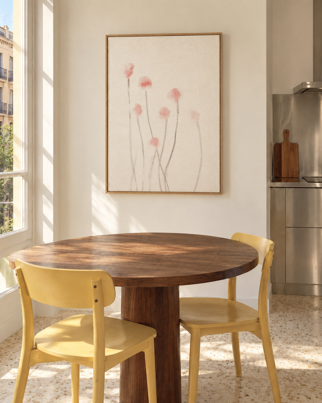 Botanicals 3 - Framed canvas in an interior