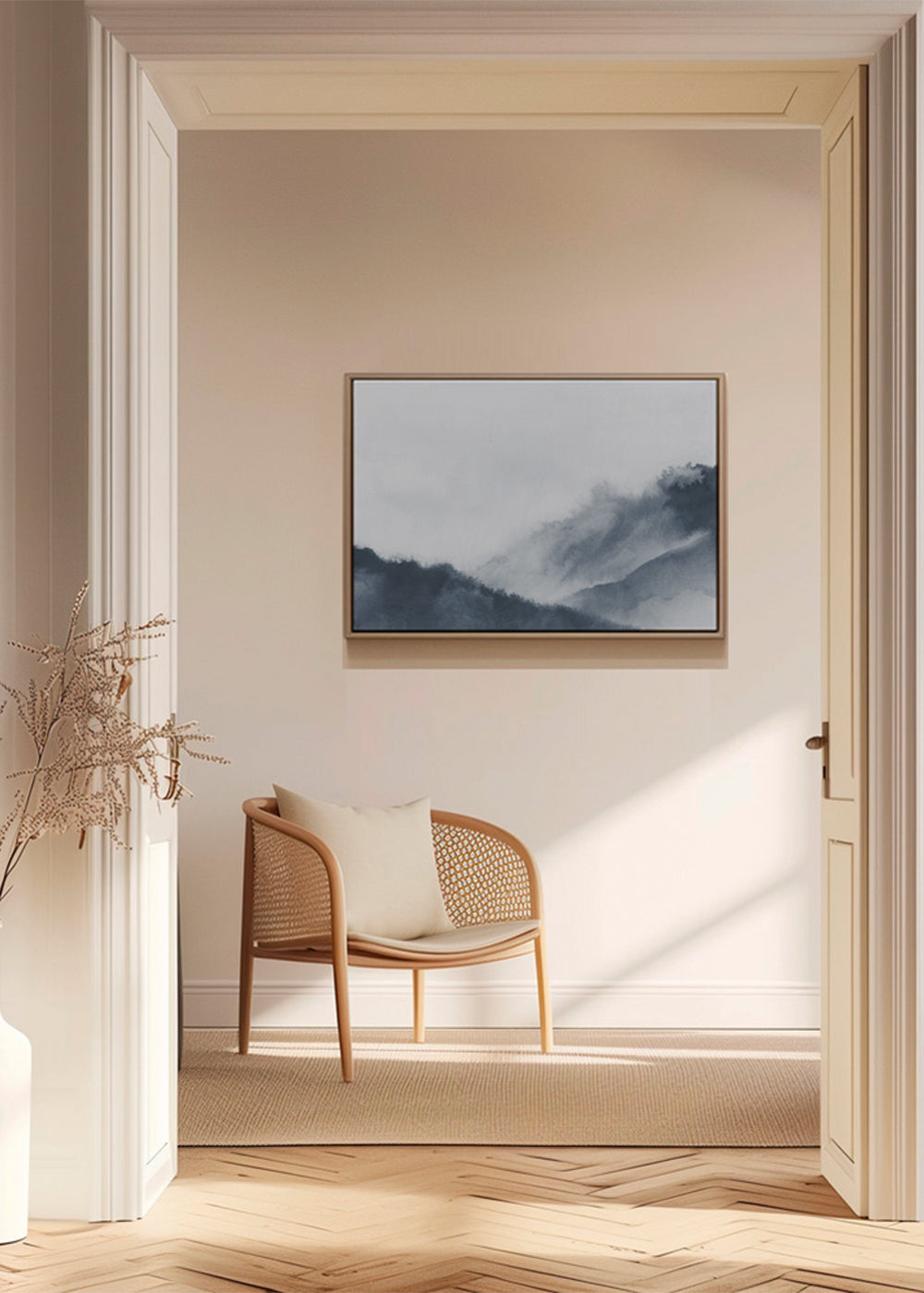 Misty mountains - Bluish gray