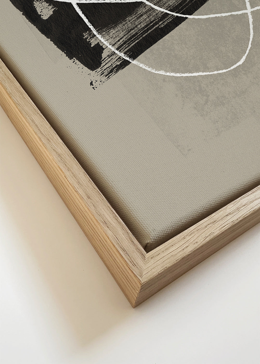 Pencil scribble and ink brush stroke Nº2