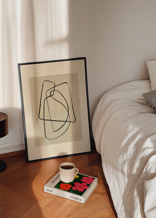 Pencil scribble Nº4 - Framed poster in an interior