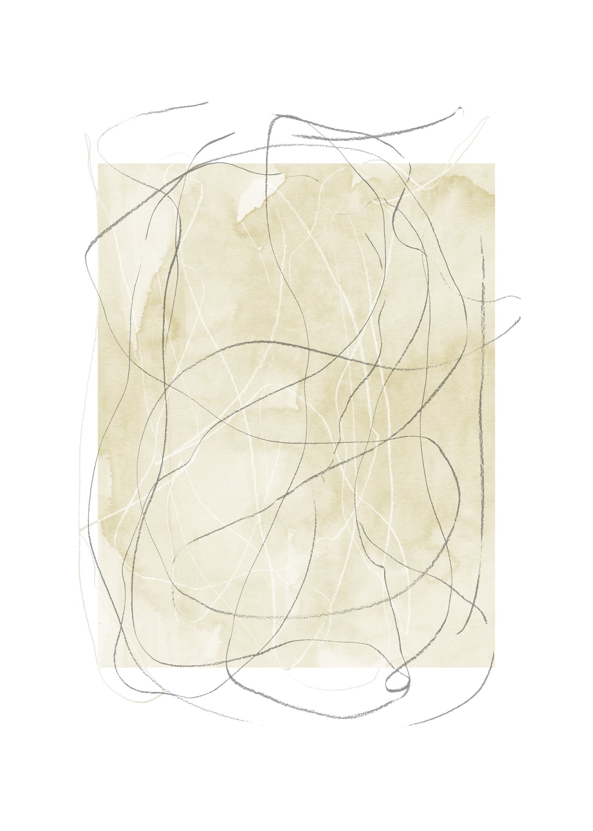 Whimsy Nº5 - Moss Green - Unframed art print