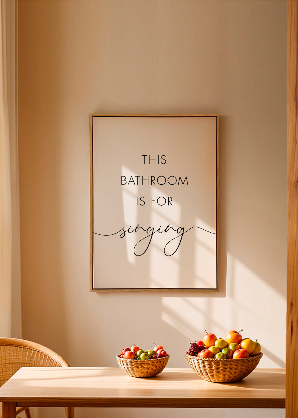 This bathroom is for singing