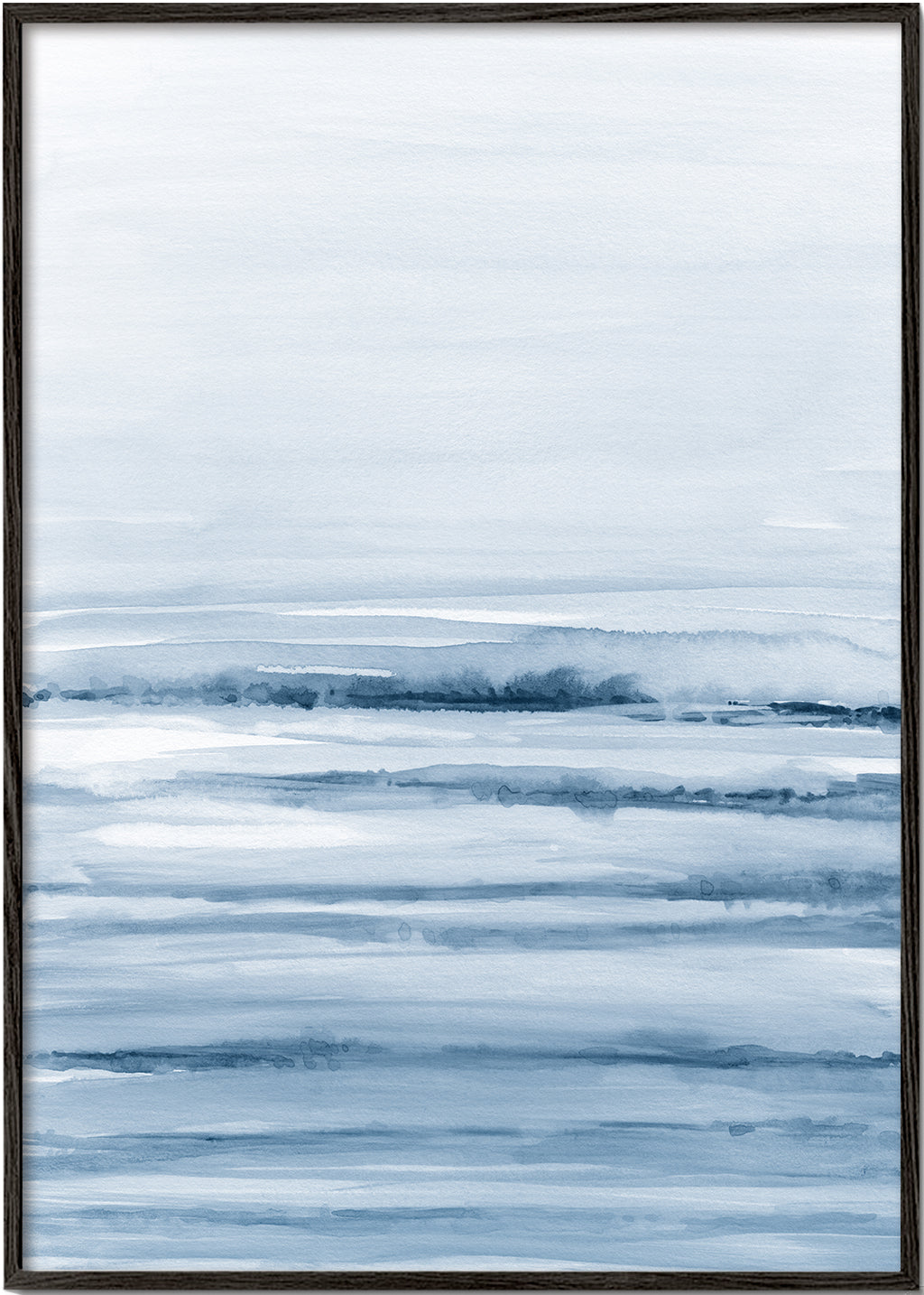 Watercolor landscape N 45 Indigo Blue