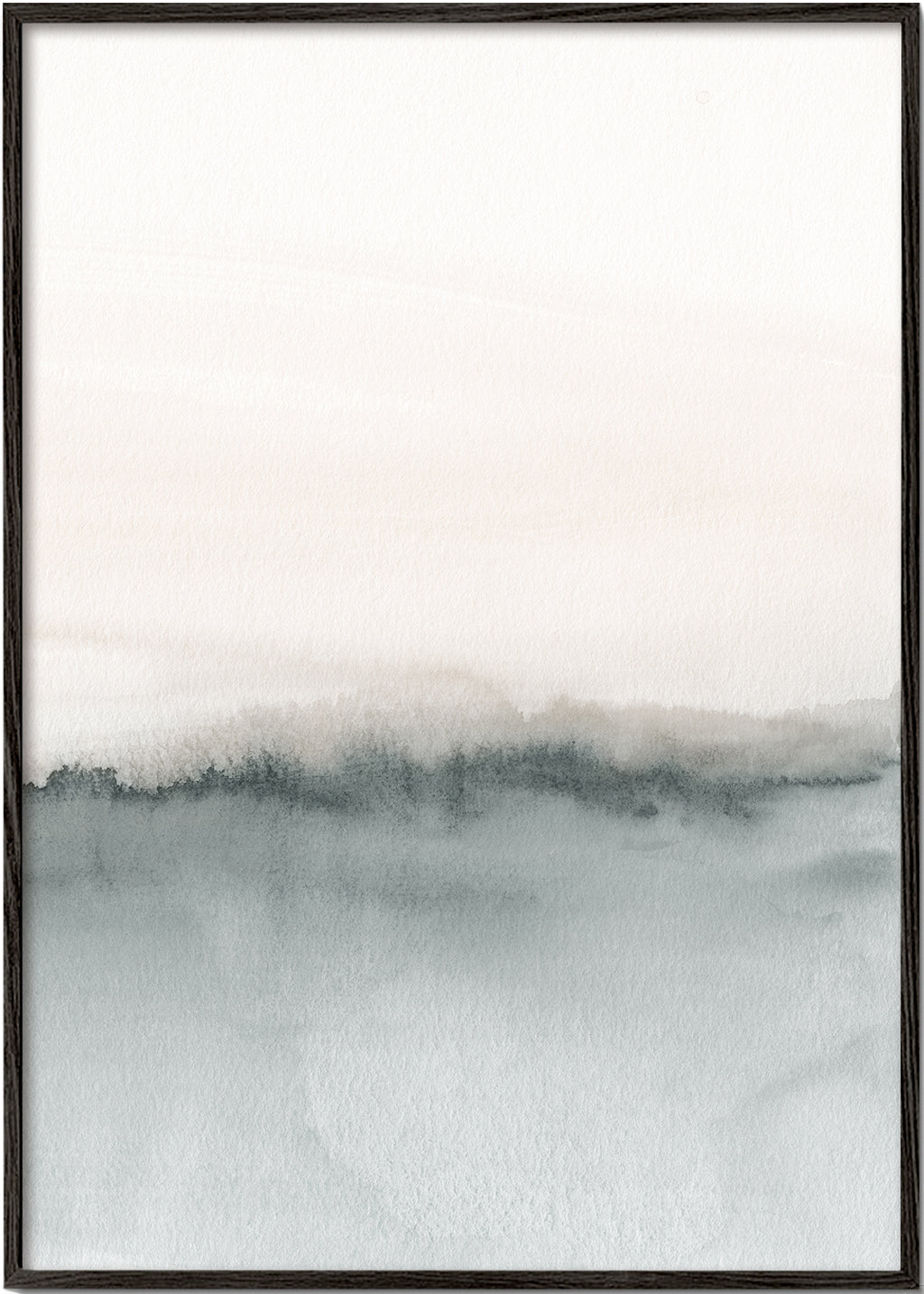 Watercolor landscape N 46 Soft coral & Gray 2/2