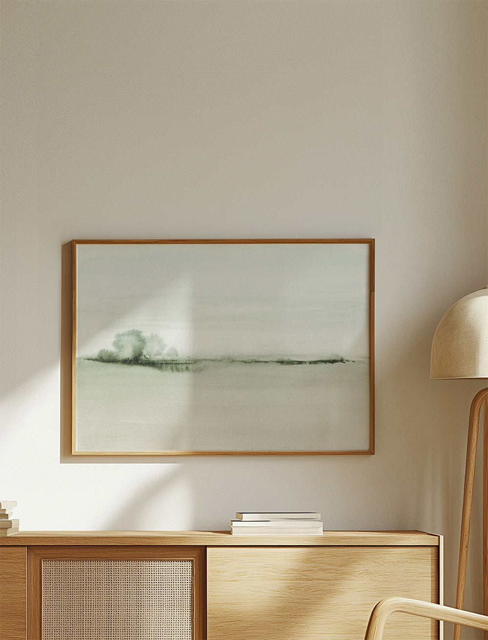 Watercolor landscape N 50 Greeny