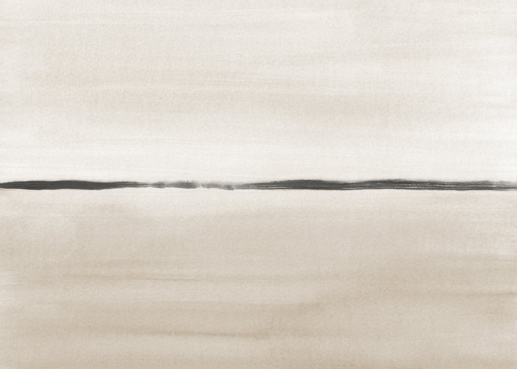 Minimalist horizon in beige tones - Unframed art print