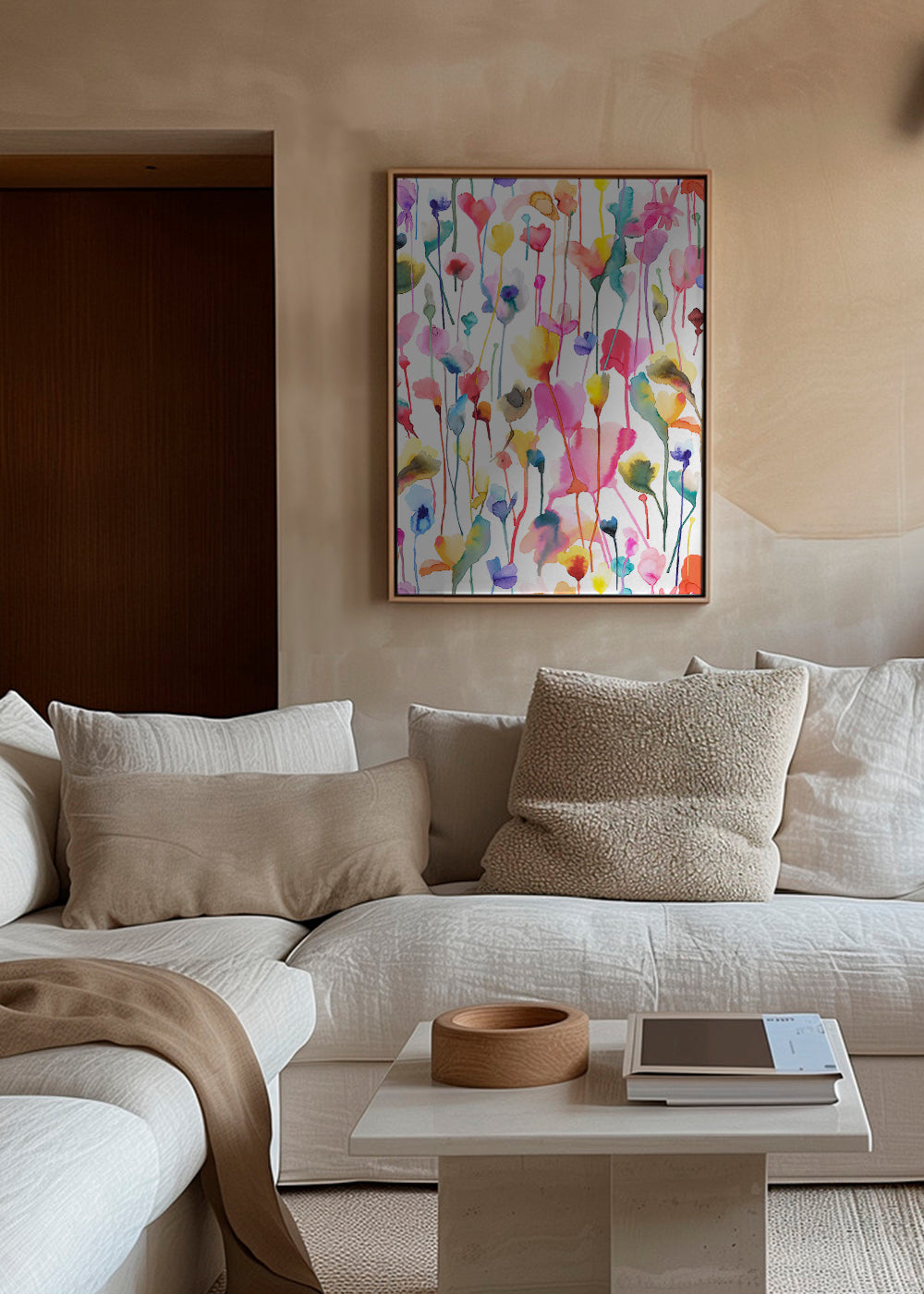 Wild Rustic Flowers Colorful