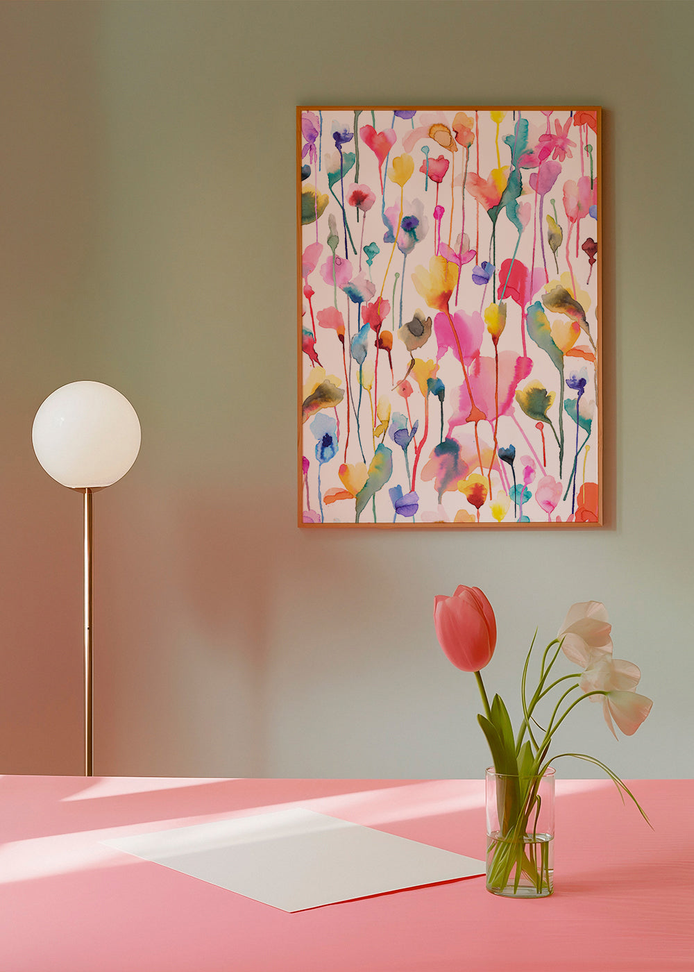 Wild Rustic Flowers Colorful